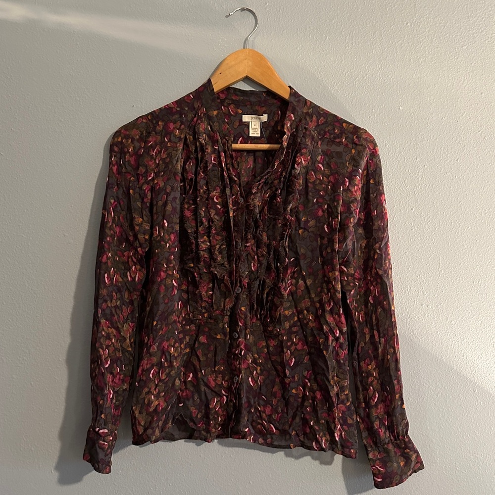 J. Crew Multicolor Blouse